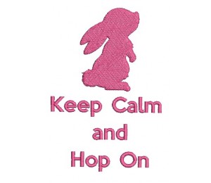 Stickserie - Keep calm and Hop on